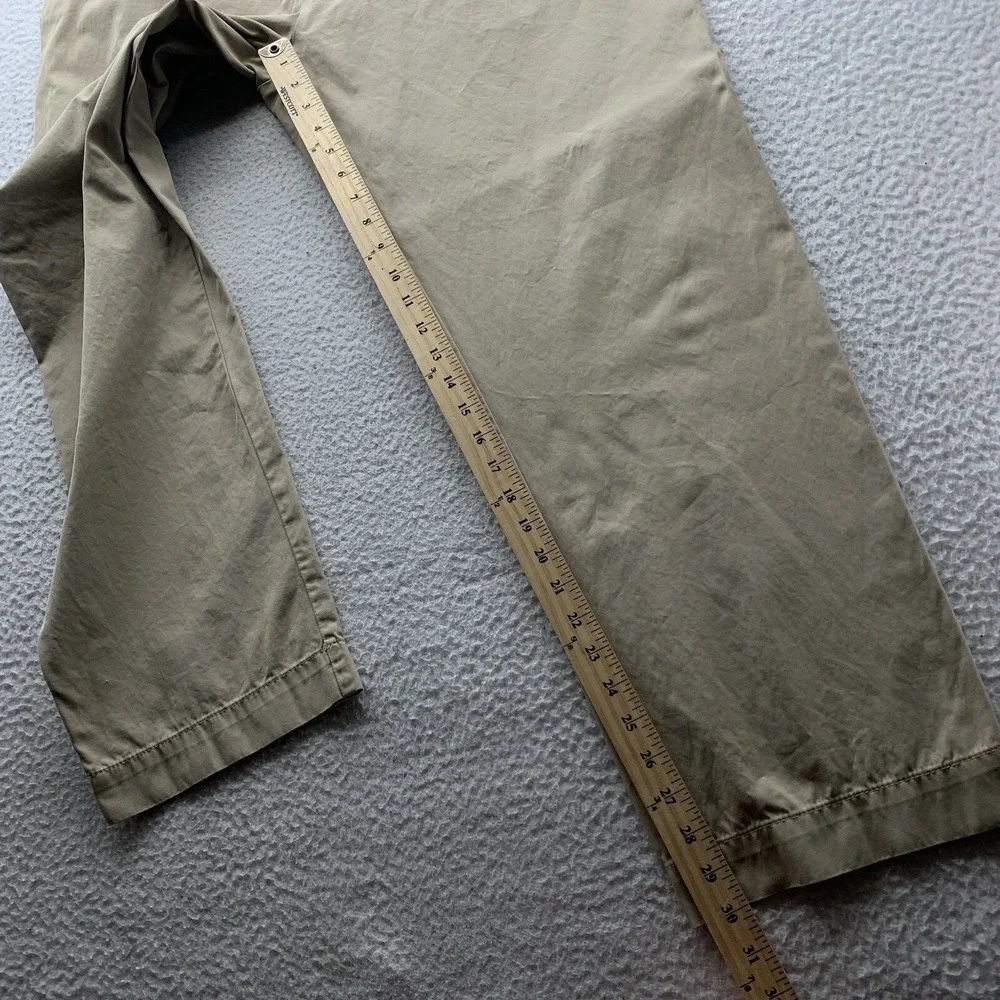 Polo Ralph Lauren Pants Mens 38x30 Beige Chino Khaki‎ Preppy Casual Flat Front